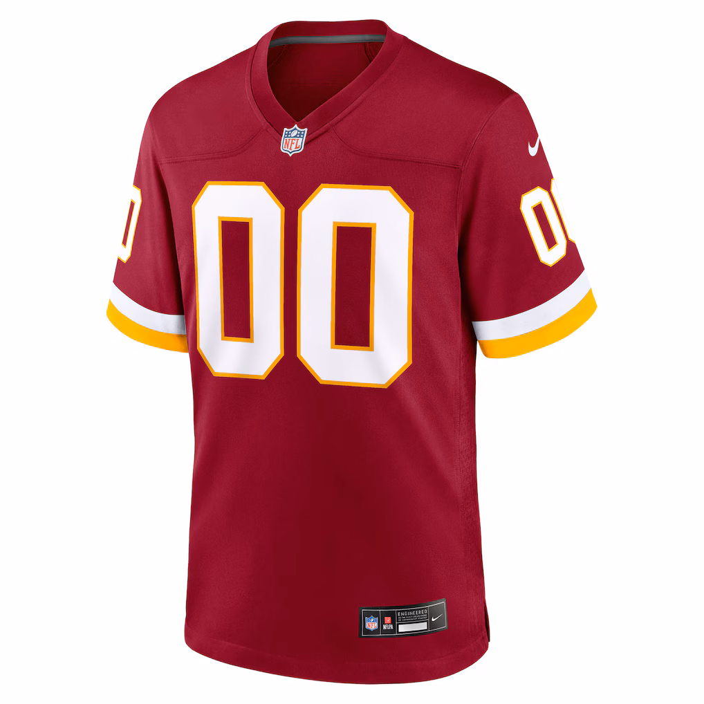 Men's Washington Commanders Nike Burgundy Custom Game Jersey