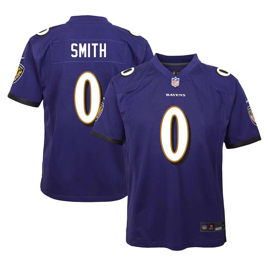 Youth Baltimore Ravens Roquan Smith Nike Purple Game Jersey