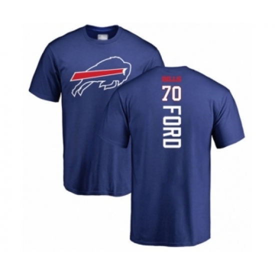 Football Buffalo Bills #70 Cody Ford Royal Blue Backer T-Shirt