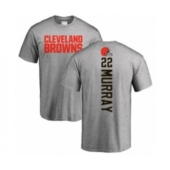 Football Cleveland Browns #22 Eric Murray Ash Backer T-Shirt