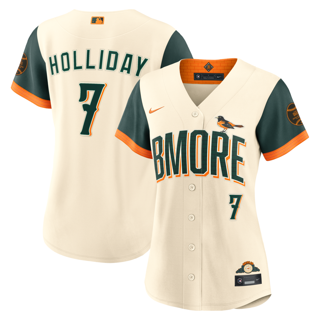 Women's Baltimore Orioles Jackson Holliday Nike Cream 2026 City Connect Stadium Jersey