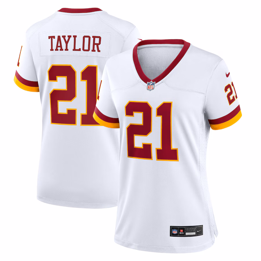 Women's Washington Commanders Sean Taylor Nike White Game Super Bowl Era Jersey
