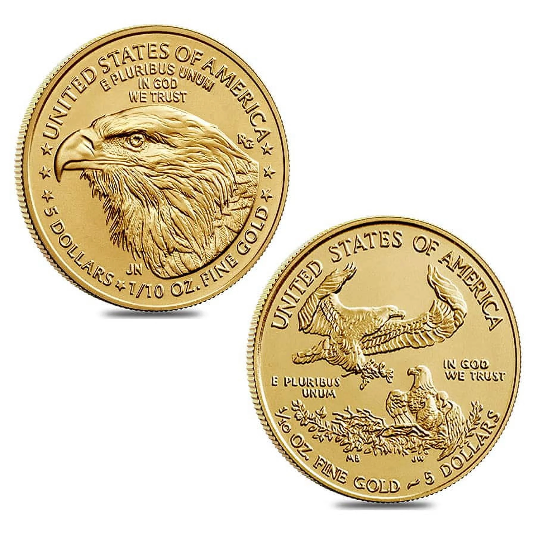 1/10 oz Gold American Eagle $5 Coin BU (Random Year)