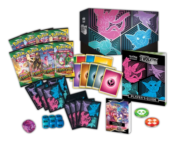 Pokemon Trading Card Games Evolving Skies Elite Trainer Box - Vaporeon Espeon Glaceon Sylveon