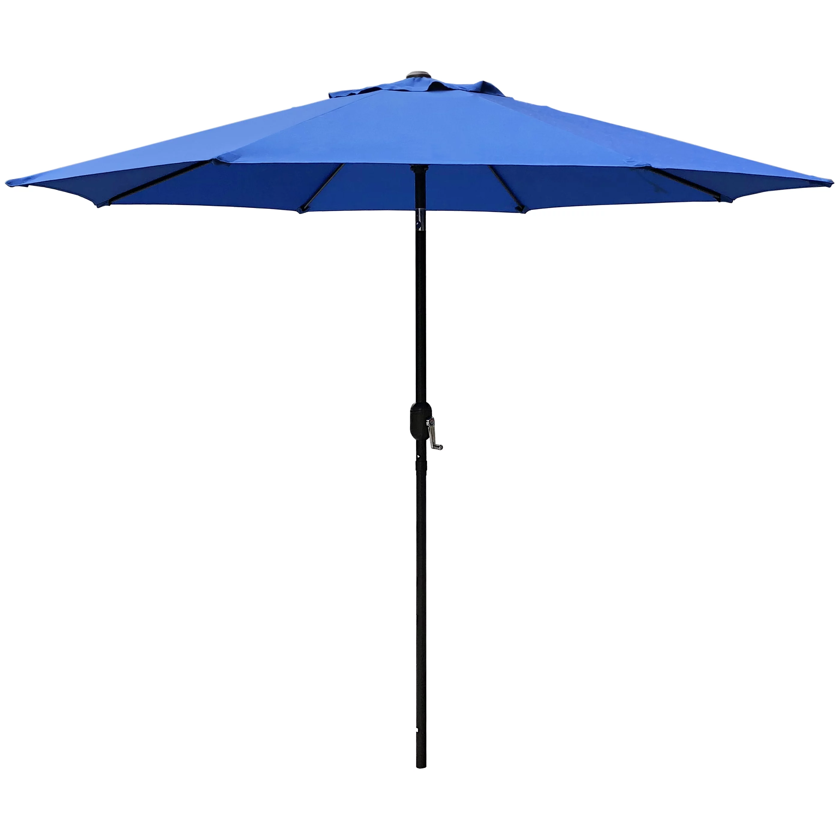 AbbLe 9 Feet Crank & Tilt Patio Umbrella-Blue - Curated Treasures Market