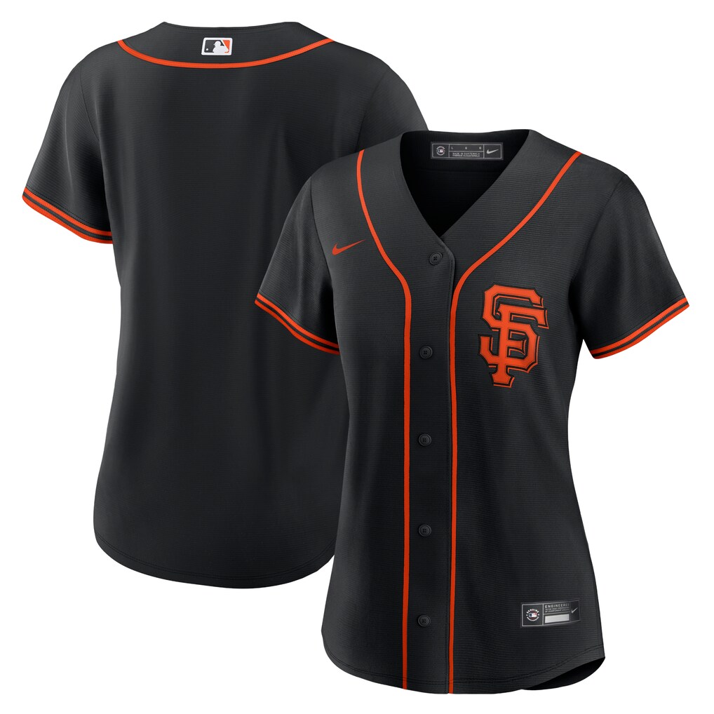 Women's San Francisco Giants Nike Black Alternate Replica Team Jersey