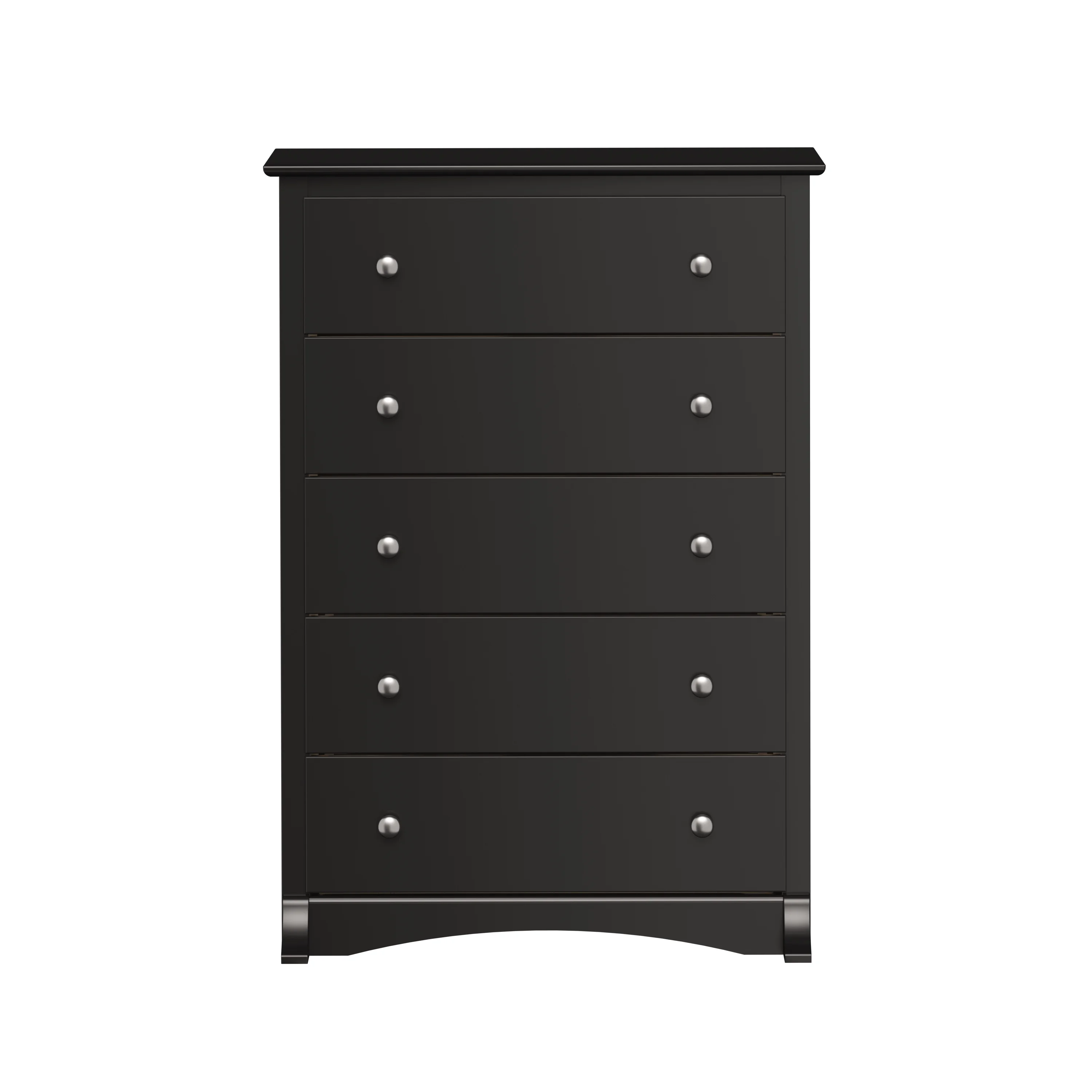 Prepac Sonoma Superior 5-Drawer Chest for Bedroom - Spacious and Stylish Chest of Drawers, Measuring 17.75D x 31.5W x 44.75H, In Black Finish