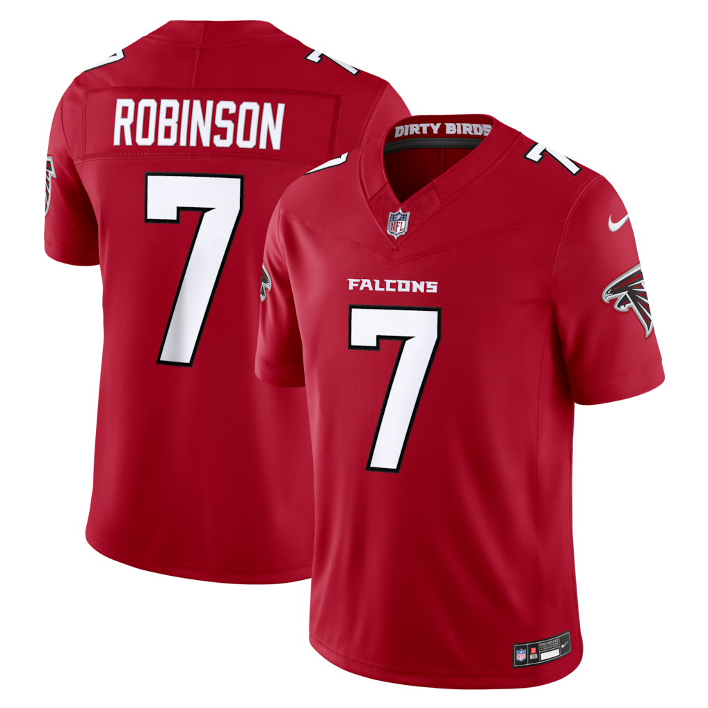 Men's Atlanta Falcons Bijan Robinson Nike Red Vapor F.U.S.E. Sewn Down Limited Jersey