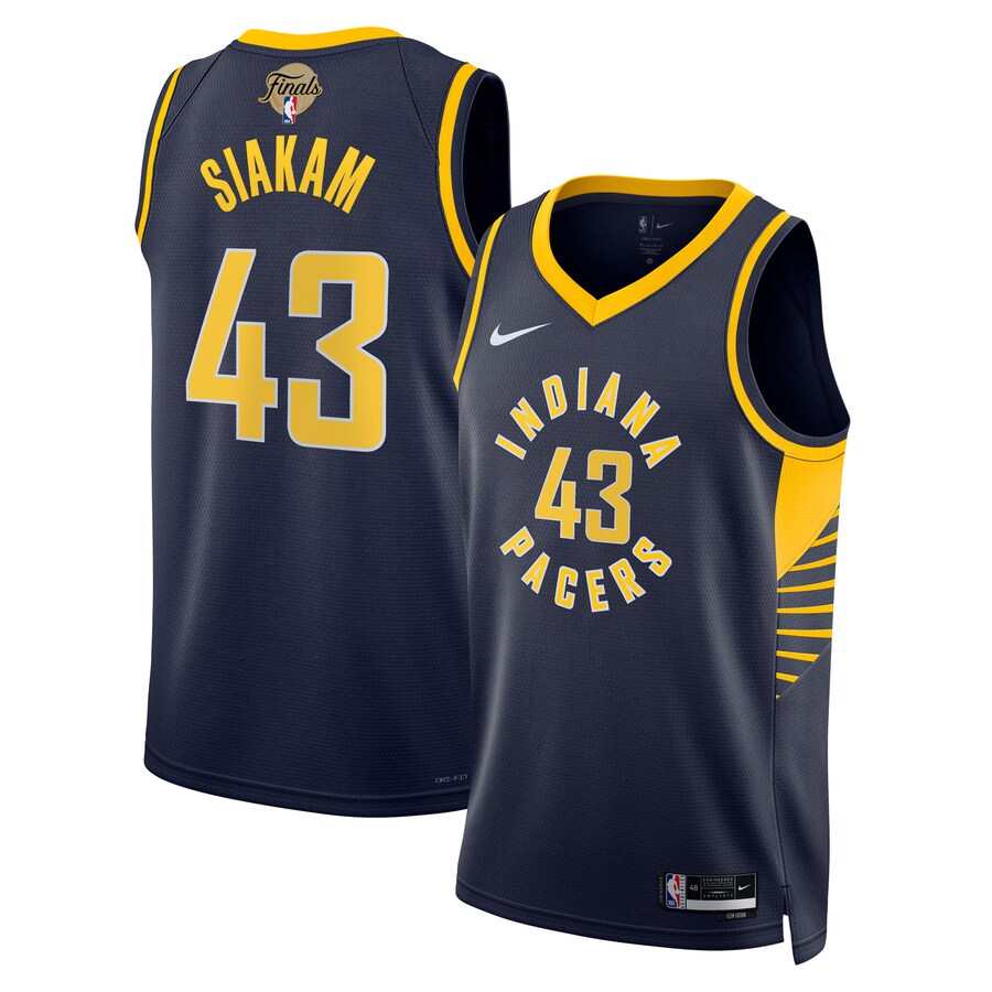 Unisex Indiana Pacers Pascal Siakam Nike Navy 2025 NBA Finals Swingman Jersey - Icon Edition