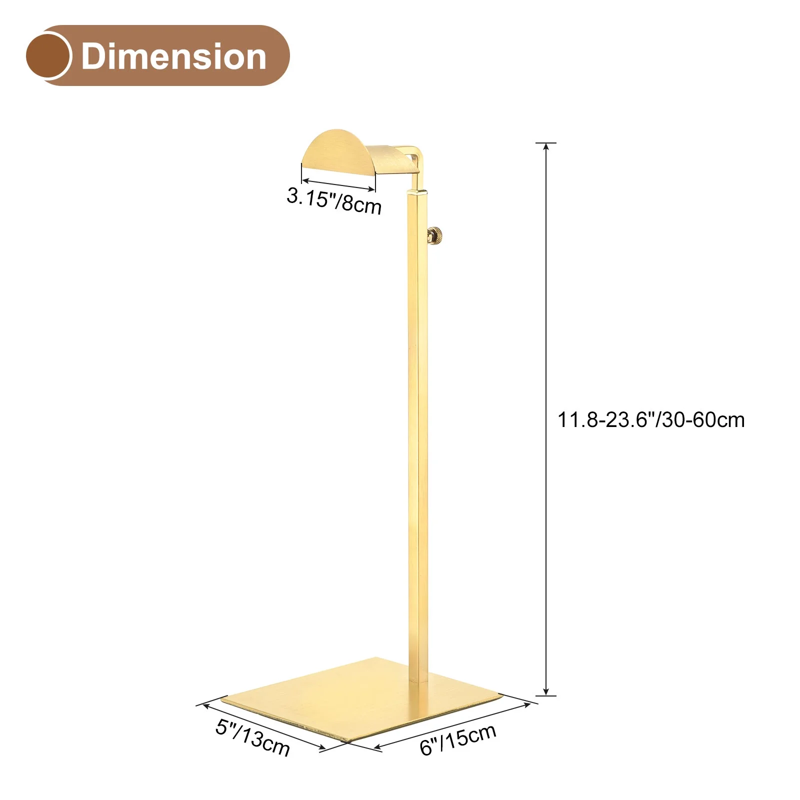 Purse Display Stand Set 3 Pack Metal Adjustable Handbag Rack Single Hook Holder for Boutique Store Gold - Curated Treasures Market