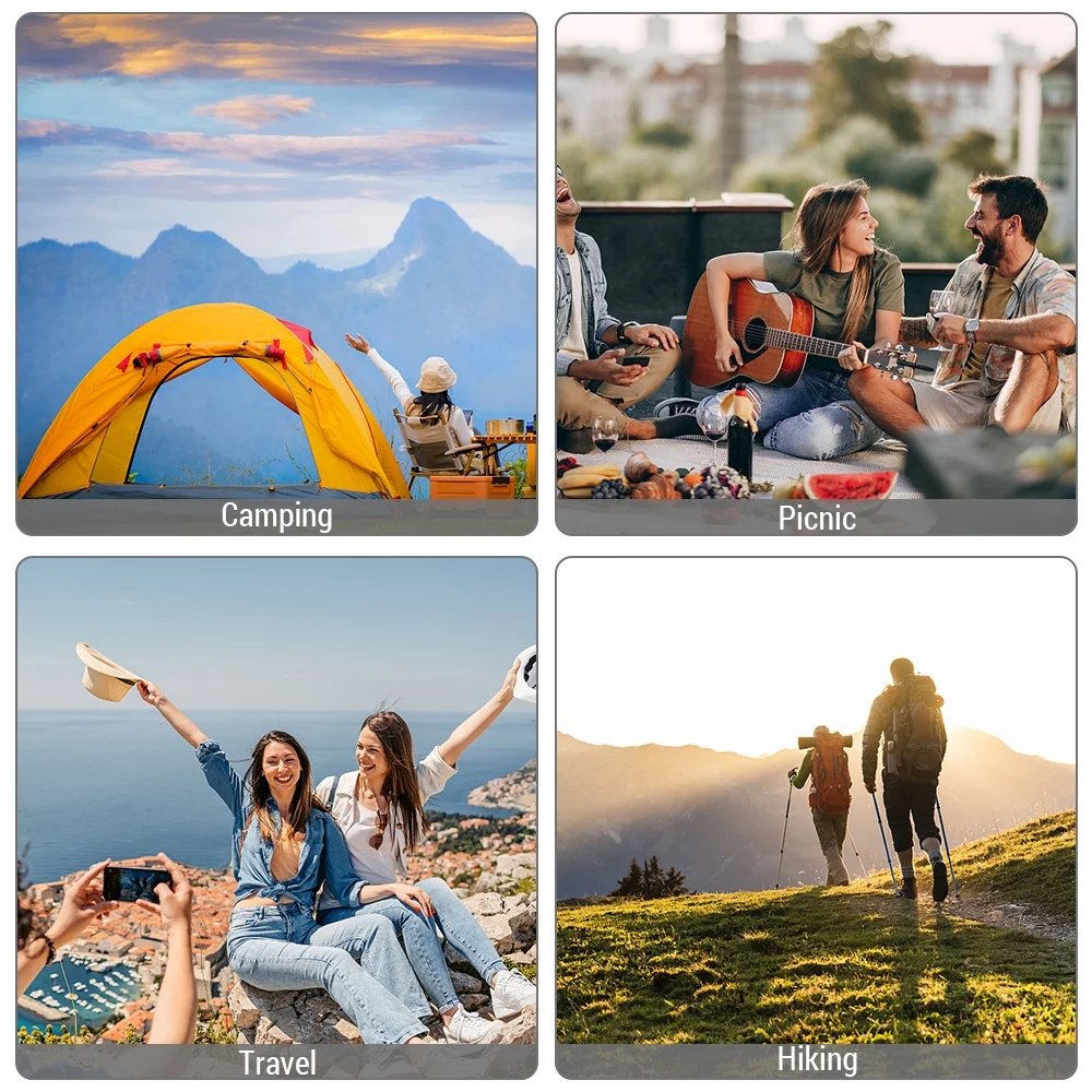 Lixada Insulated Rolling Cooler 32L with Table Chair Portable Ice Chest for Picnic Camping - Curated Treasures Market