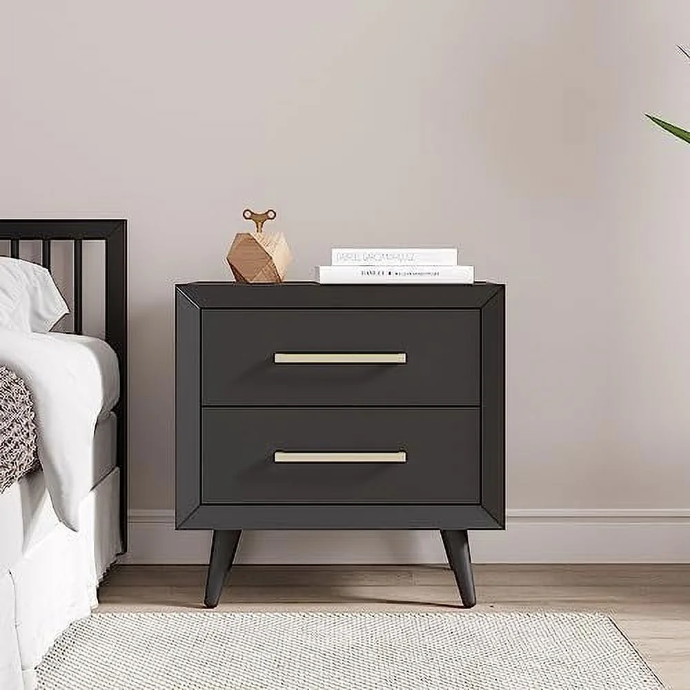 CHYTRE Cranbrook 2 Drawer Nightstand for Nursery or Bedroom  Large  Drawers  Made of Sturdy Pinewood  Non-Toxic  Baby  Finish (Toasted Chestnut) - Curated Treasures Market