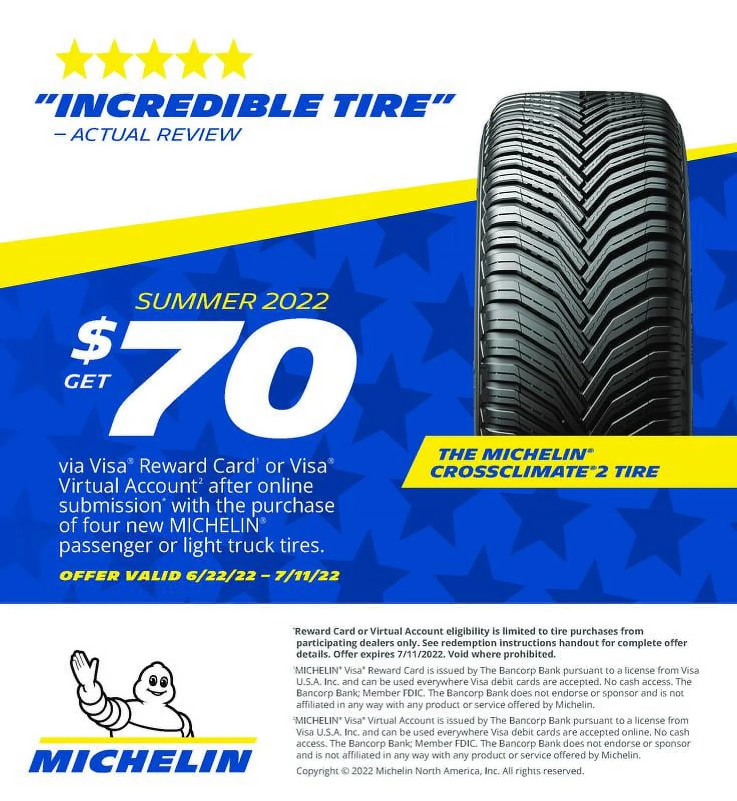 Michelin CrossClimate2 All-Season 235/60R18/XL 107V Tire