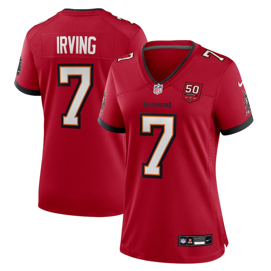 Women's Tampa Bay Buccaneers Bucky Irving Nike Red 50th Season Team Game Jersey