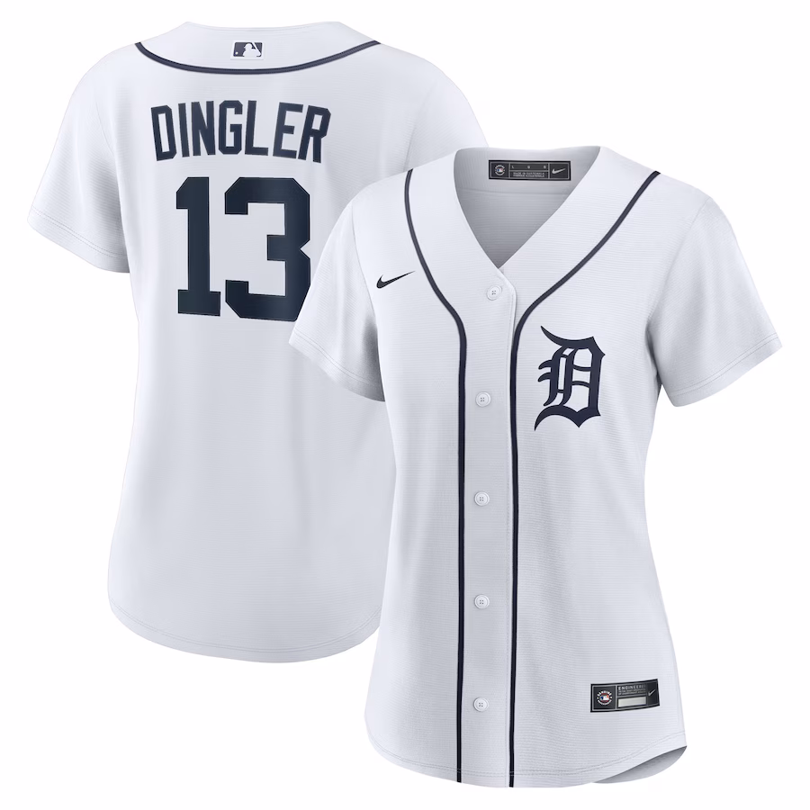 Women's Detroit Tigers Dillon Dingler Nike White Home Replica Jersey