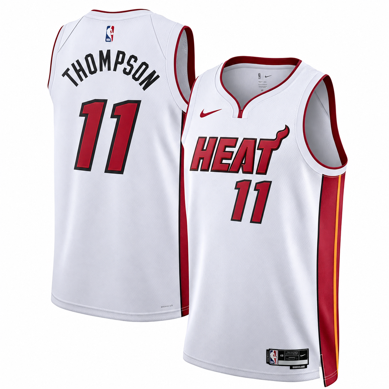 Men's Miami Heat Klay Thompson White Vapor F.U.S.E. Stitched Limited Jersey