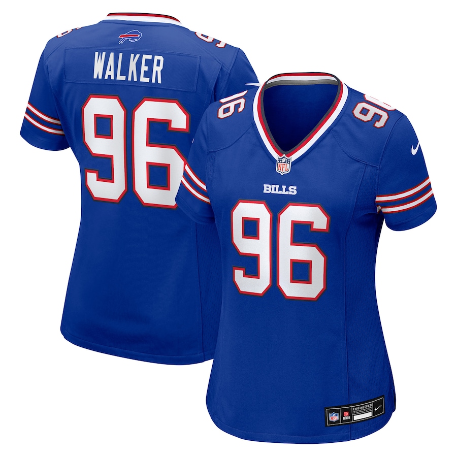 Women's Buffalo Bills Deone Walker Nike Royal Team Game Jersey
