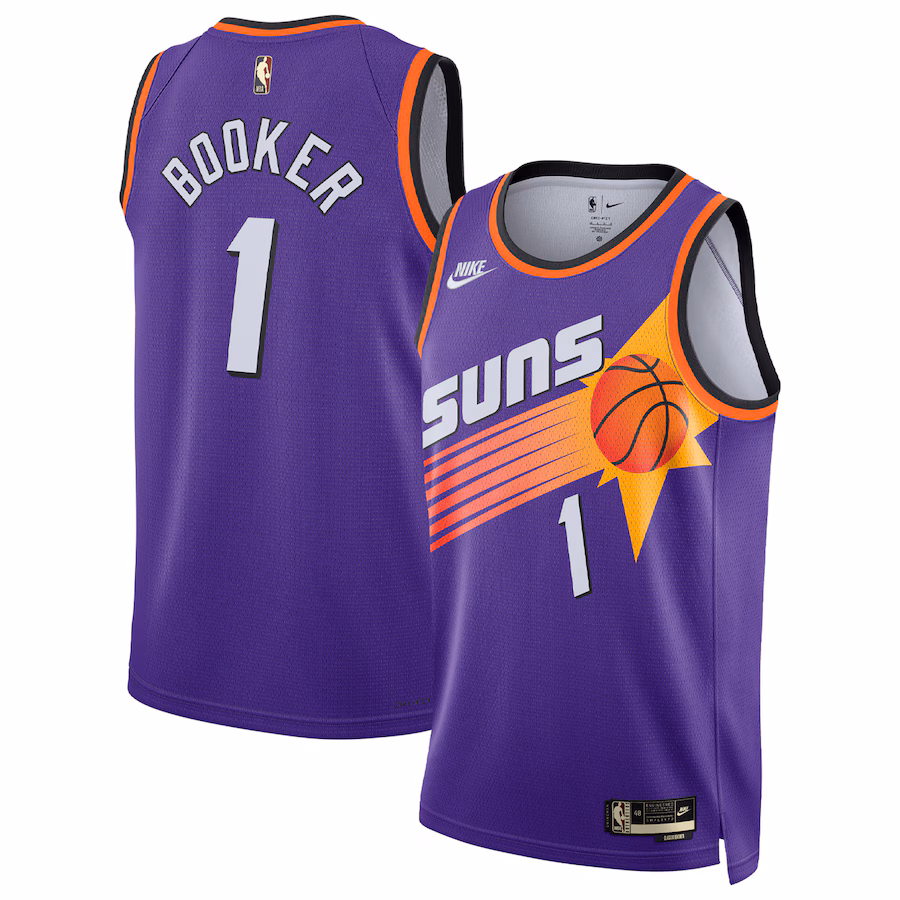 Men's Phoenix Suns Devin Booker Nike Purple Swingman Jersey - Classic Edition