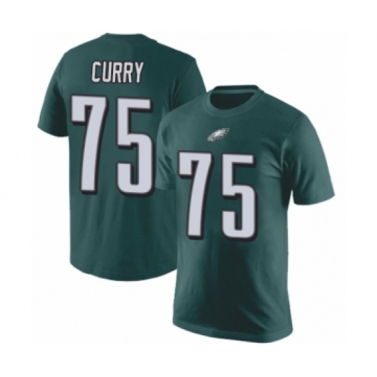Philadelphia Eagles #75 Vinny Curry Green Rush Pride Name & Number T-Shirt