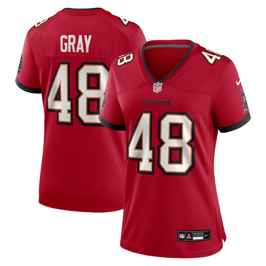 Women's Tampa Bay Buccaneers JT Gray Nike Red Team Game Jersey