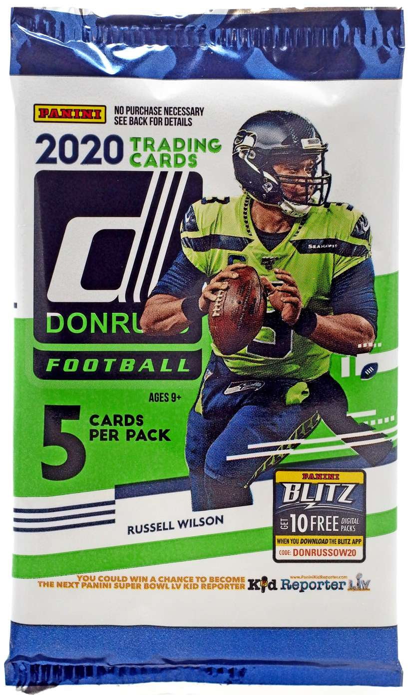 NFL Panini 2020 Donruss Football Trading Card GRAVITY FEED Box (48 Packs)