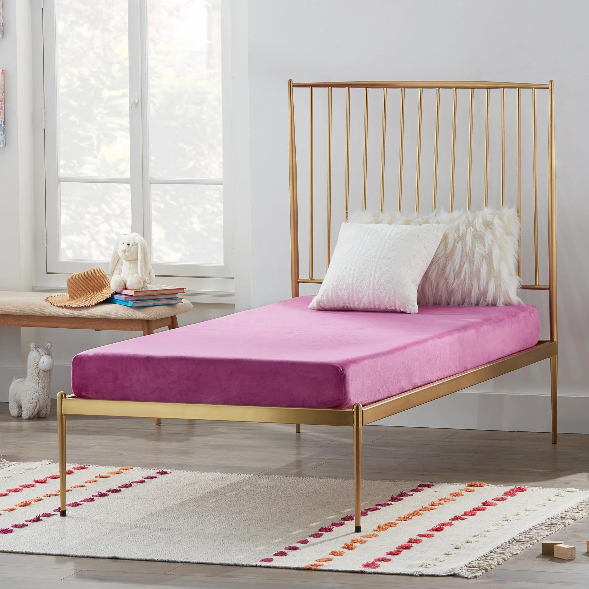 Rest Haven 6 Waterproof Gel Memory Foam Kids Mattress, Twin, Blue