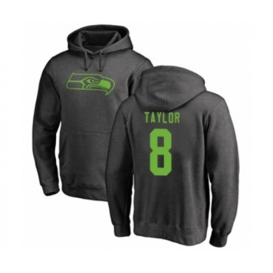 Football Seattle Seahawks #8 Jamar Taylor Ash One Color Pullover Hoodie