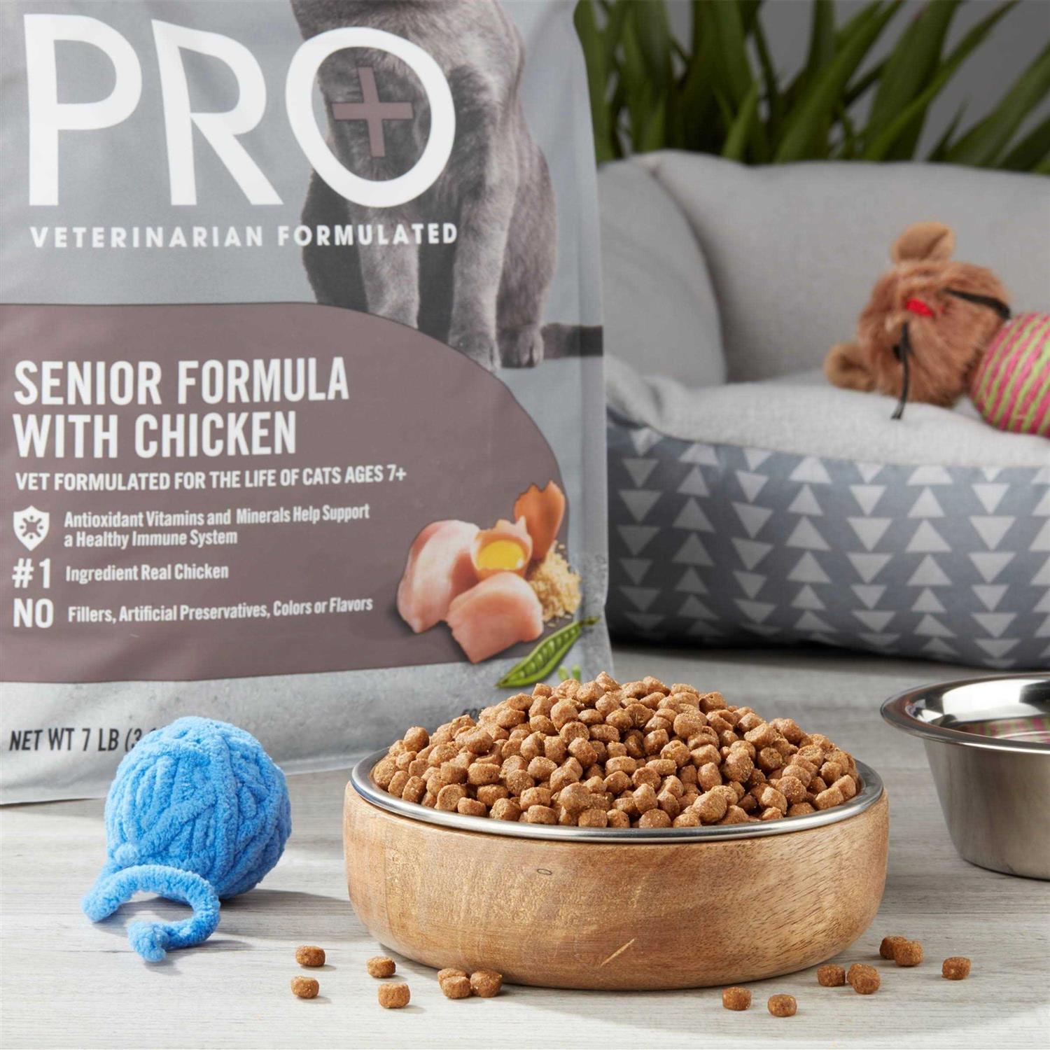 Pure Balance Pro+ Senior Formula with Chicken Dry Cat Food