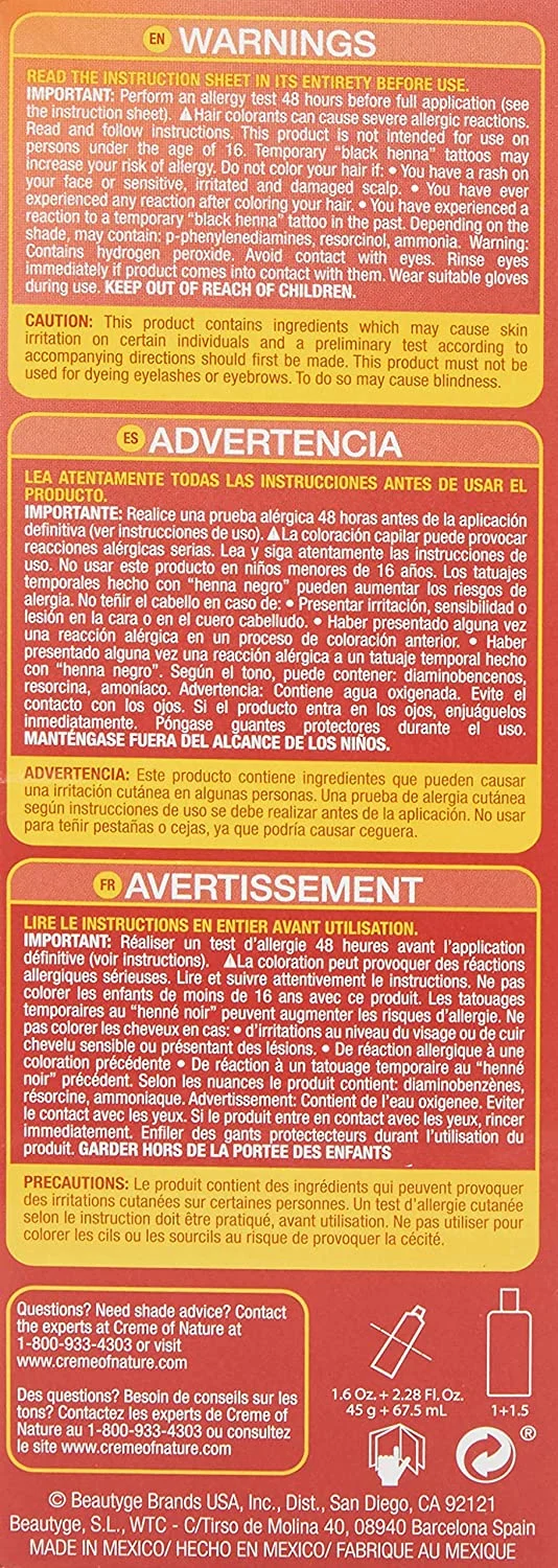 Creme of Nature Exotic Shine Color With Argan Oil, Intensive Red 7.6 1 Each - Curated Treasures Market