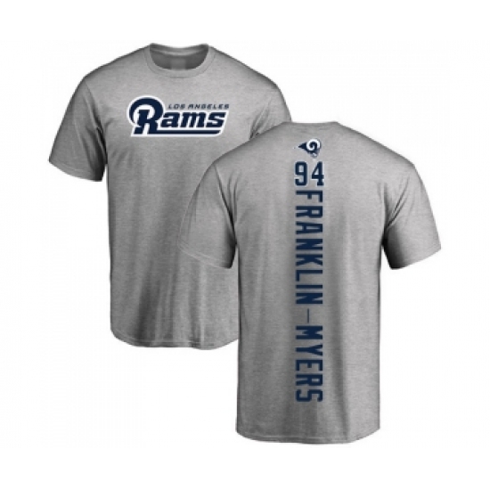 Football Los Angeles Rams #94 John Franklin-Myers Ash Backer T-Shirt