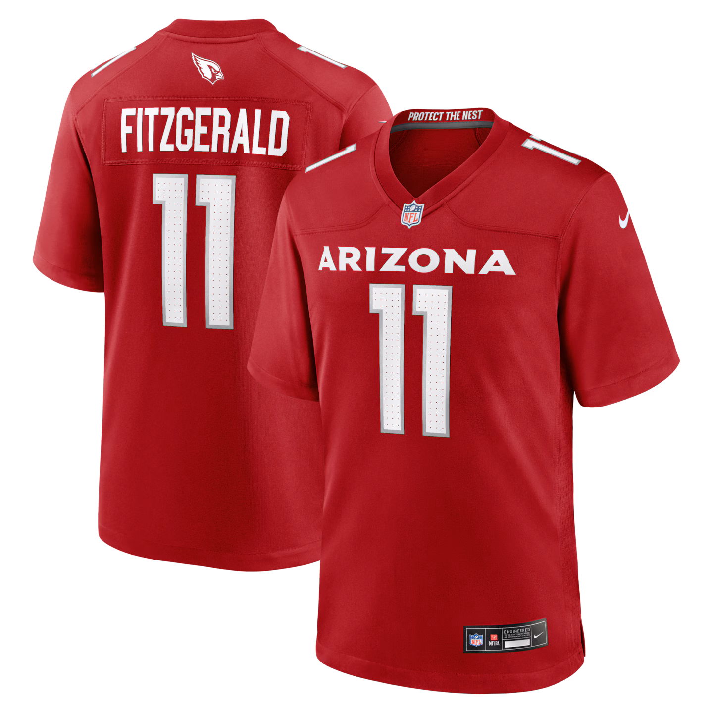 Men's Arizona Cardinals Larry Fitzgerald Nike Cardinal Team Retired Game Jersey