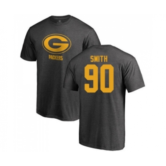 Football Green Bay Packers #90 Za'Darius Smith Ash One Color T-Shirt