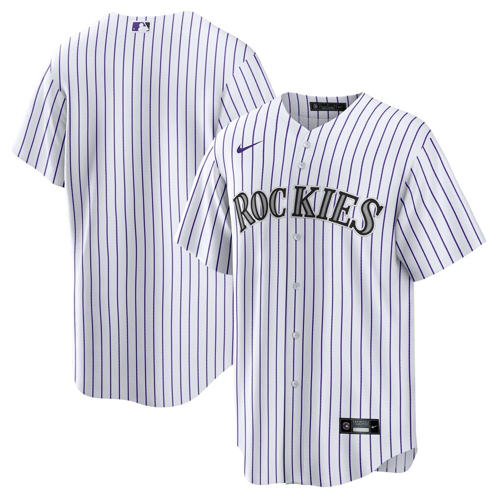 Men's Colorado Rockies Nike White Home Big & Tall Replica Jersey