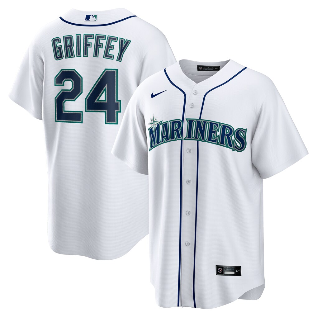 Men's Seattle Mariners Ken Griffey Jr. Nike White  Retired Player Replica Jersey