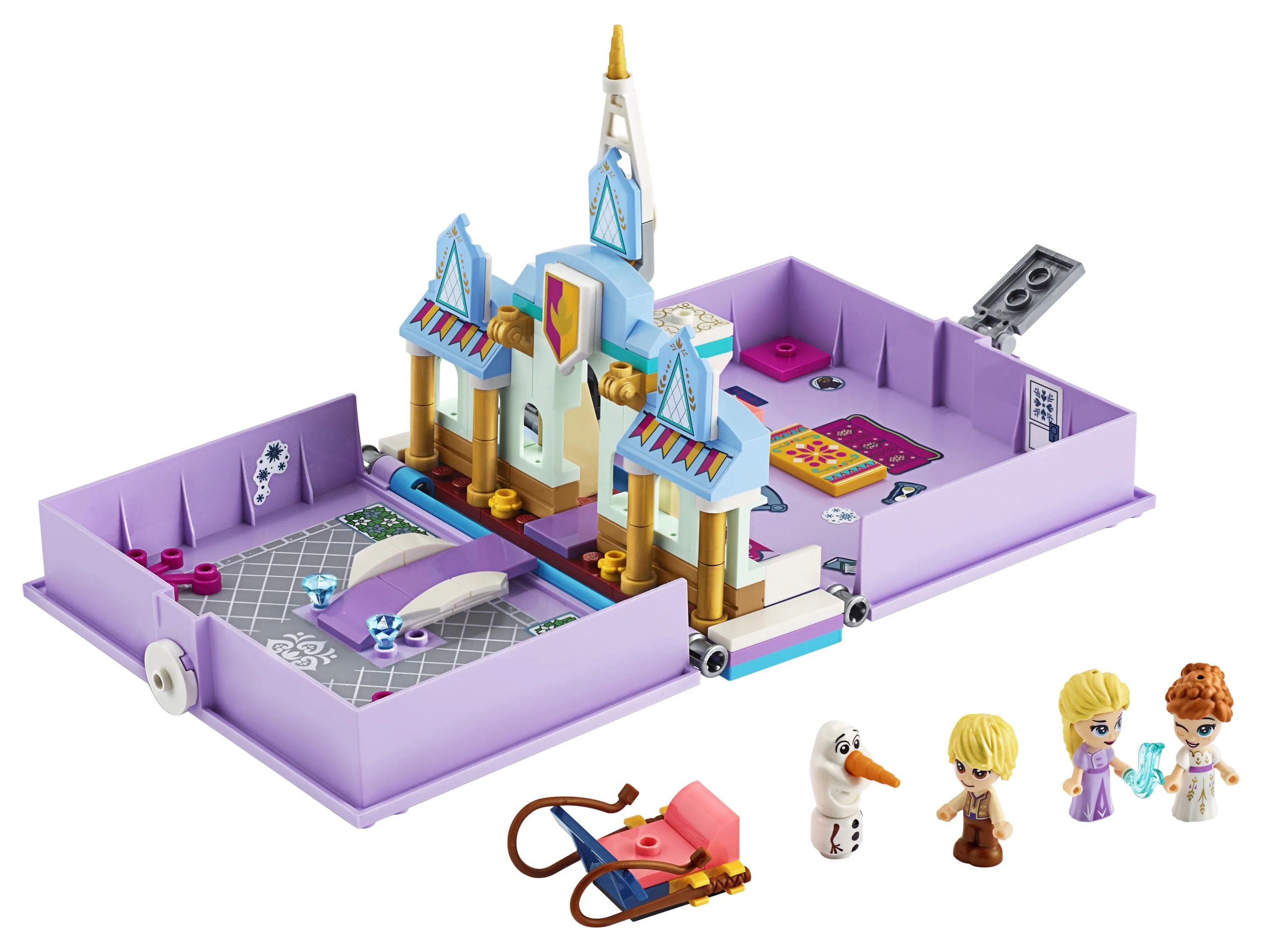 LEGO Disney Anna and Elsa's Storybook Adventures 43175 Creative Building Kit (133 Pieces)