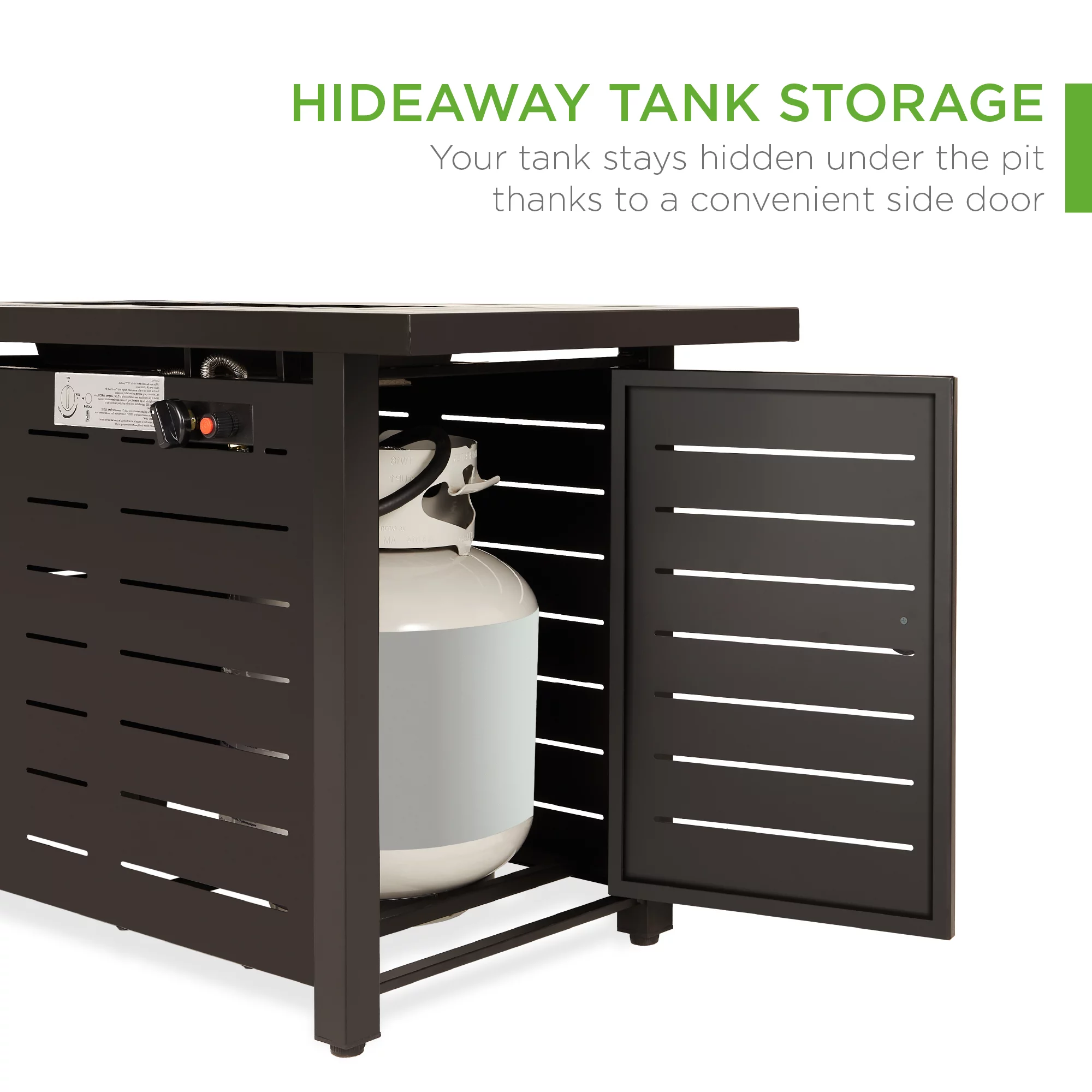 Best Choice Products 42in Fire Pit Table 50,000 BTU Rectangular Steel Propane Gas w/ Cover, Glass Beads - Gray