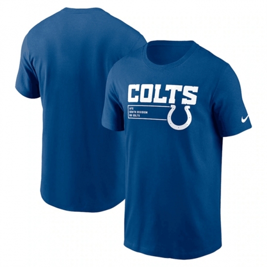 Men's Indianapolis Colts Blue Division Essential T Shirt