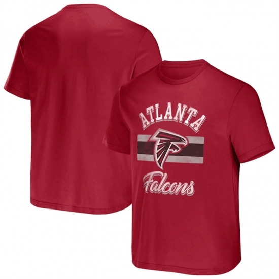 Men's Atlanta Falcons Red X Darius Rucker Collection Stripe T Shirt