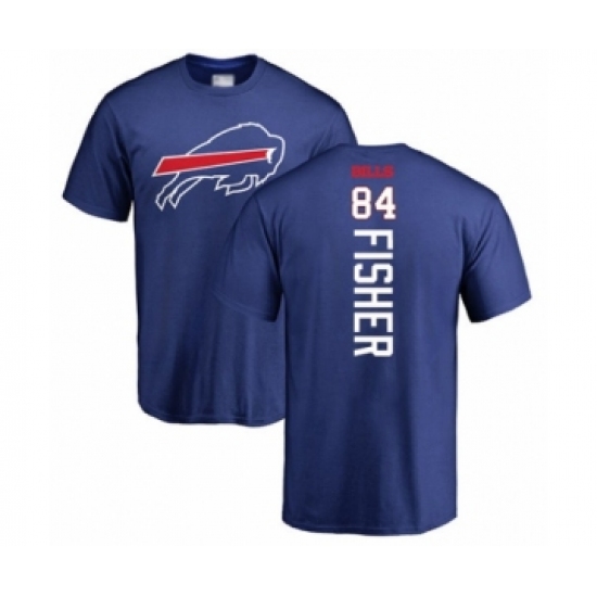 Football Buffalo Bills #84 Jake Fisher Royal Blue Backer T-Shirt