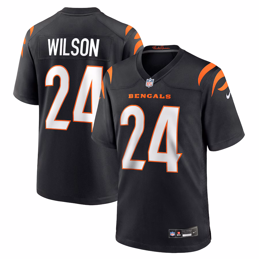 Men's Cincinnati Bengals Marco Wilson Nike Black Team Game Jersey