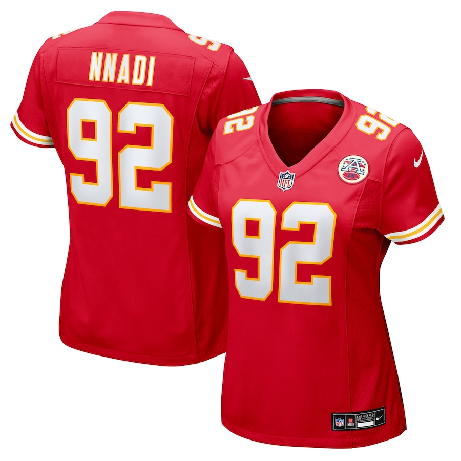 Women's Kansas City Chiefs Derrick Nnadi Nike Red Team Game Jersey
