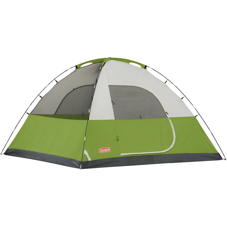 Coleman Sundome 4-Person Dome Camping Tent, 1 Room, Green