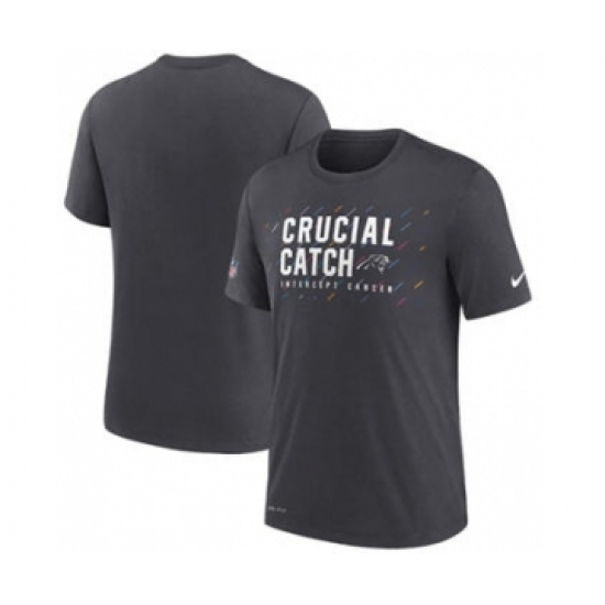 Men's Minnesota Vikings Charcoal 2021 Crucial Catch Performance T-Shirt
