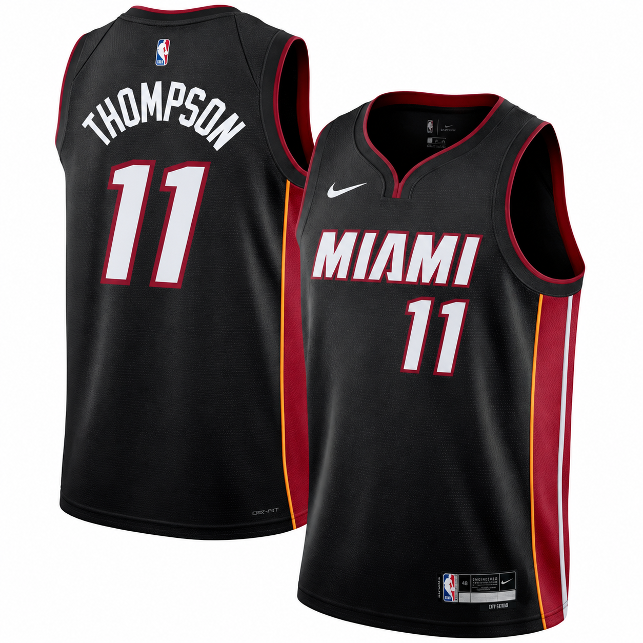 Men's Miami Heat Klay Thompson Black Vapor F.U.S.E. Stitched Limited Jersey