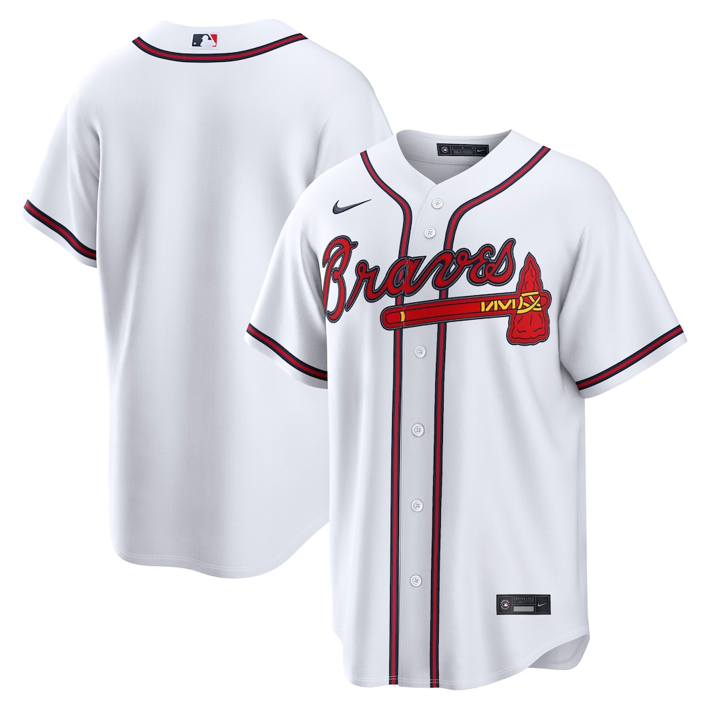 Men's Atlanta Braves Nike White Home Replica Jersey