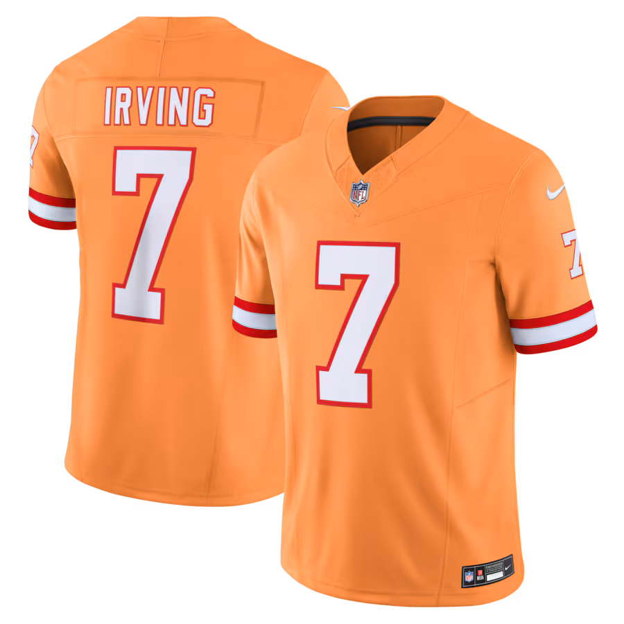 Men's Tampa Bay Buccaneers Bucky Irving Nike Orange Alternate 2 Throwback Vapor F.U.S.E. Limited Jersey