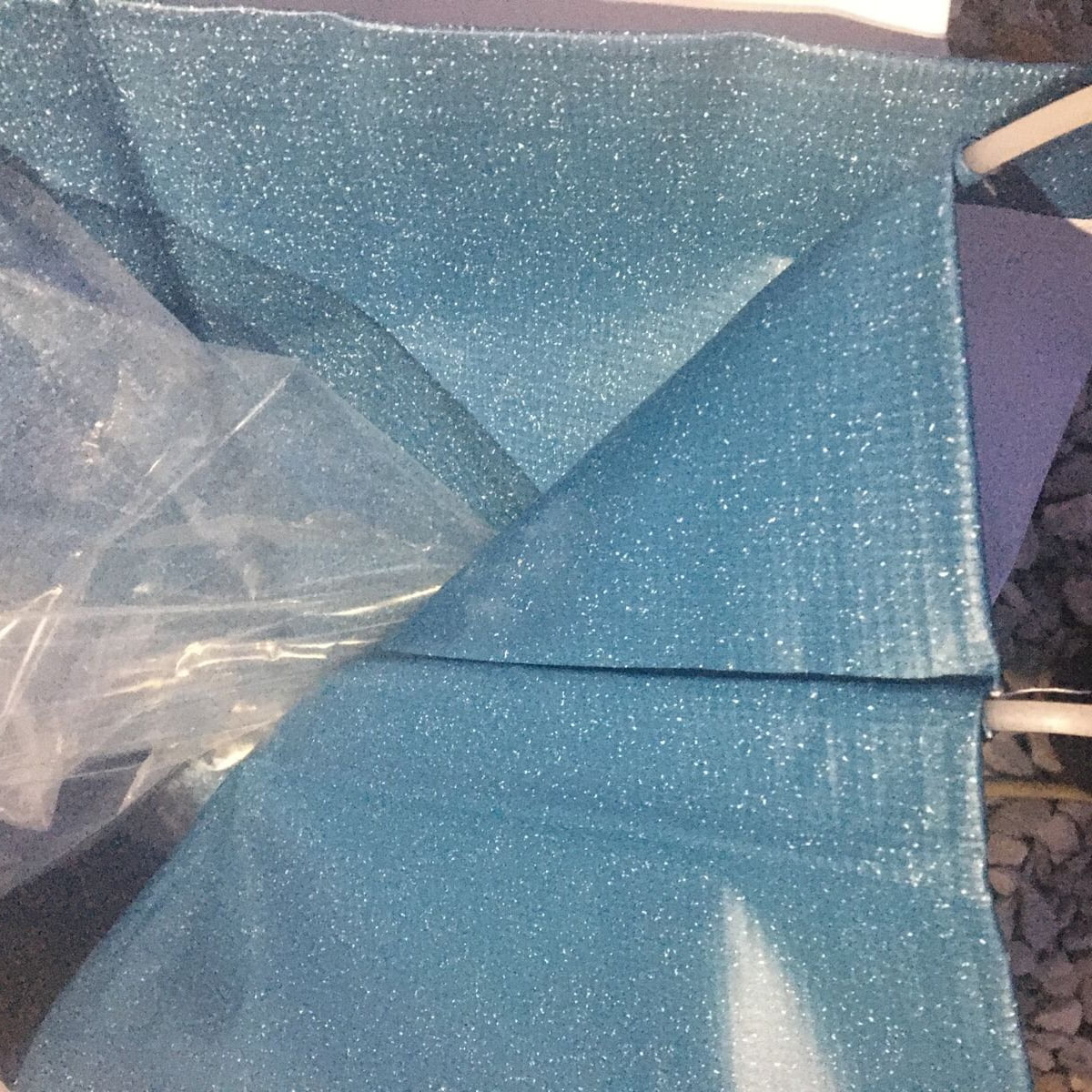 Hex Autoparts 18' FT Feet RV Awning Replacement Fabric Blue Fade (Real Fabric Width 17'2