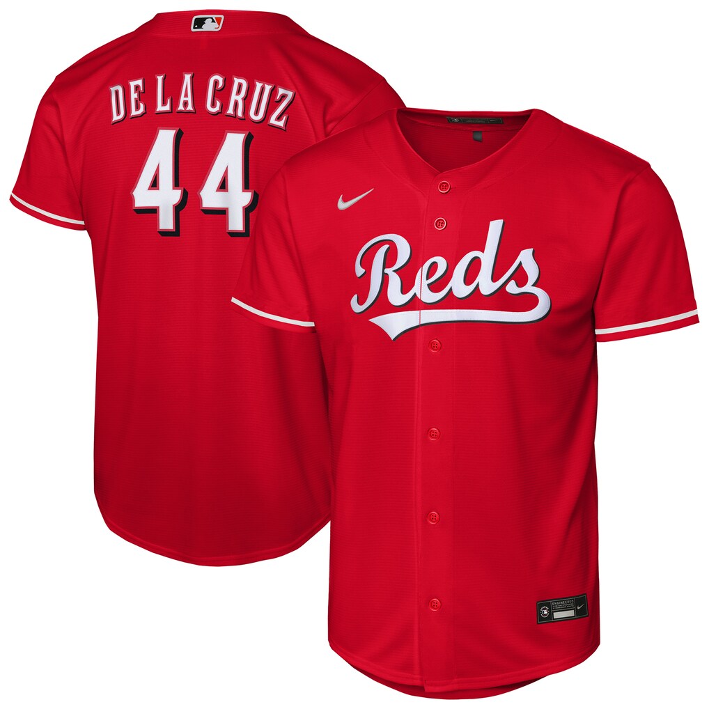 Youth Cincinnati Reds Elly De La Cruz Nike Red Alternate Replica Jersey