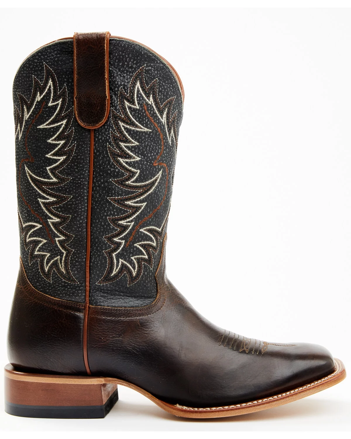 Cody James Men's Montana Western Boot Broad Square Toe Dark Brown 12 D(M) US - Curated Treasures Market