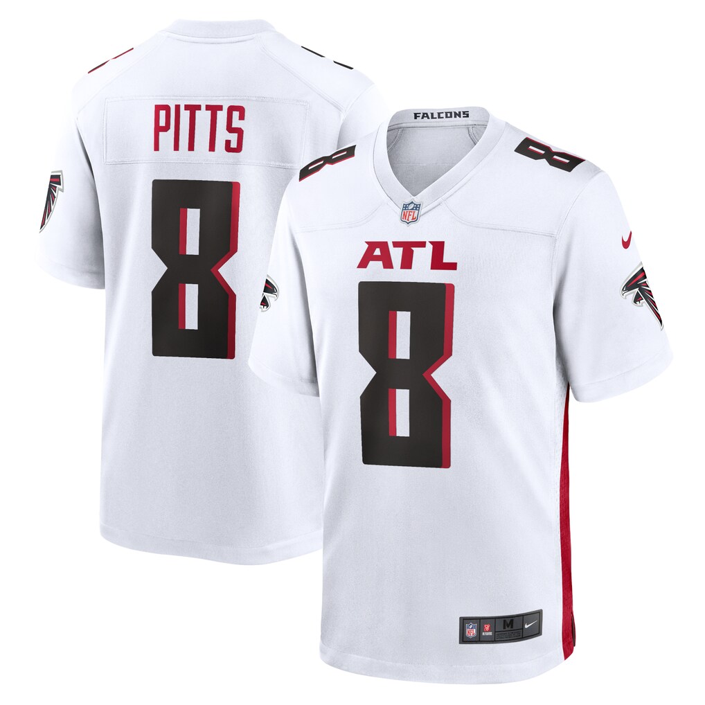 Men's Atlanta Falcons Kyle Pitts Nike White Game Jersey